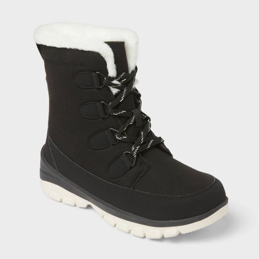 Women’s Corie Boots with Memory Foam Insole - Universal Thread Jet Black 8